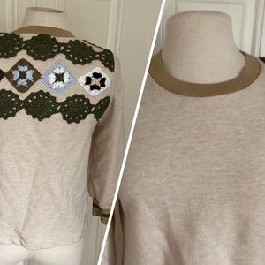 Current Air Sweatshirt with Quilting Details